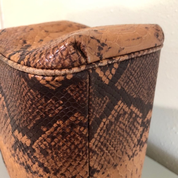 Coach Brown and Black Snakeskin Bag - Picture 11 of 14